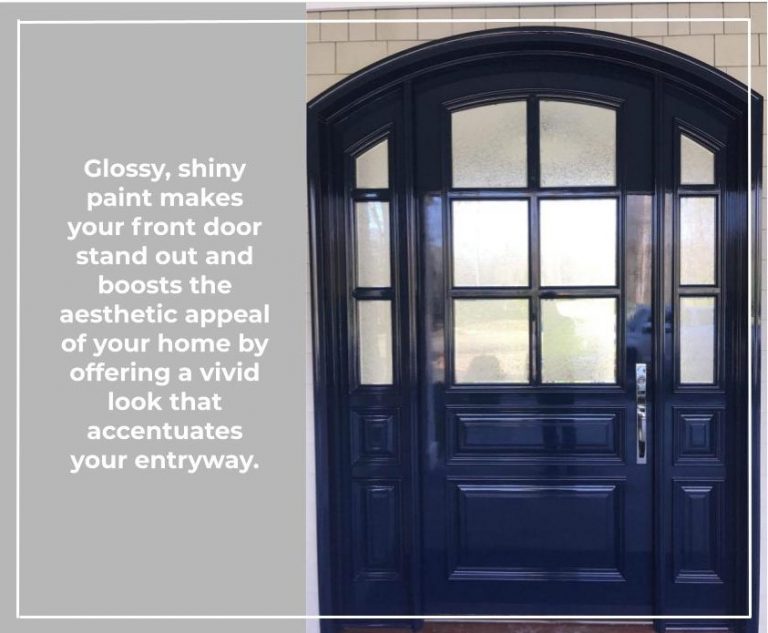 Glossy Shiny Paint Makes Your Front Door Stand Out 768x633 